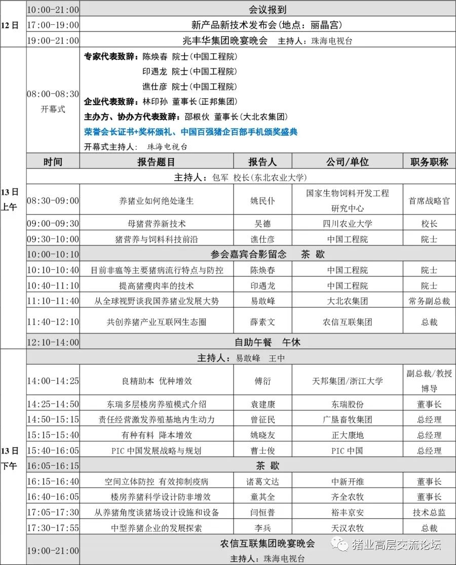 021第七届中国猪业高峰论坛通知邀请函（最新版）"